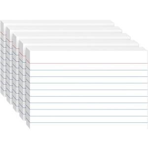 Index Cards 4x6, 200 Sheets, Ruled White Flash Cards for Effective Studying and Note-Taking, Premium Note Cards, Essential School Supplies for College & Office, Home Organization & Study Supplies