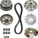 YOUXMOTO Fit for GY6 125cc 150cc Clutch Set & Variator Assembly with 842 Belt, Replacement for GY6 125/150cc 4-Stroke Engine, Go Kart Scooter ATV UTV Clutch Kit