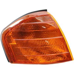 Corner Light Shell, Corner Light Housing Turn Signal Lights Shells Amber Lens/Clear Lens, Compatible with Mercedes-Benz C Class W202 1994-2000