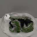 4 Pcs Artificial String of Pearls Plant in Black Pots Faux Realistic Succulents Fake Wall Hanging Planter Indoor for Greenery Shelf Desk Home Batchroom Farmhouse Garden Decorations