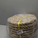 Natural Jute Twine Strin, Bulk Hemp Jute Rope Ideal for Tug of War, Deer Hunting, Nautical, Crafts, Swing, Packing Material Burlap Ribbon, Christmas Knitting Macrame Decoration(35mm/100 Feet)