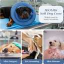 IDOMIK Dog Recovery Collar, Waterproof Soft Dog Cone After Surgery, Comfy Protective Elizabethan Collar Alternative for Dogs Cats, Adjustable Pet Neck Donut Cone Anti-Licking Biting Wounds,Navy,XL