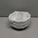 GDCZ Mini Pie Pan Set of 4, Ceramic Individual Stackable Pie TinsNon-Stick Baking Bread Pan, Microwave and Dishwasher Safe, 5.8 Inch 8OZ, White