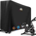 Zettum Exercise Bike Cover - 600D Bicycle Cover Waterproof & Dustproof, Heavy-Duty Stationary Bike Cover for Peloton, Schwinn, NordicTrack, Upright Bicycle Covers, All-Weather Indoor & Outdoor Use