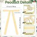 Artmag 12 Pcs Velvet Christmas Large Swag Bows 23.6x15.7 Inch Rustic Staircase Wreath Fireplace Vintage Bows for Christmas Tree Topper Holiday Indoor Outdoor Decor (Beige)