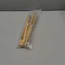 Zopeal 6 Pcs Bamboo Utensils for Cooking Wooden Toaster Tongs Long Cooking Salad Tongs for Picking up Cheese Bacon Toast Cake Fruits Bread Spaghetti for Kitchen Women Men