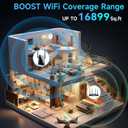 2026 WiFi Extender Signal Booster, New Gen Internet Booster for Home, 4X Faster, Covers up to 16,899 sq.ft, Wi-Fi Repeater with Ethernet Port, Wireless Long Range Amplifier, Easy Setup (Black)