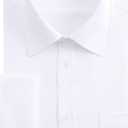 J.VER Men's French Cuff Dress Shirts Regular Fit Long Sleeve Spread Collar Metal Cufflink (19.5" Neck 37"-38" Sleeve, White)