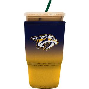 Sok It JavaSok NHL Hockey Iced Coffee & Cold Soda Insulated Neoprene Cup Sleeve (Nashville Predators, Large: 30-32oz)