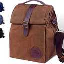 ASEBBO Insulated Lunch Bag for Women & Men (Brown)