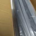 201 Stainless Steel 4FT Privacy Screen Outdoor Fence Post for Wood Slats, Concrete Install Wooden Privacy Fence Panel PostEnd Post Matte Black 2Pack