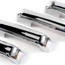 AUCERAMIC 4 PCS Chrome Door Handle Covers Trims Fit for 2015-2020 Ford F-150 2017-2022 Ford F-250/F-350/F-450/F-550 Super Duty W/O Smart Keyhole No sensors