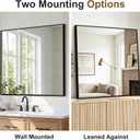 Bathroom Vanity Mirrors for Over Sink, 2 Pack 30"x30" Black Mirrors