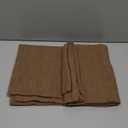 ZWJD Decorative Linen Throw Pillow Covers 24x24 Set of 2 Solid Handcrafted Striped Cushion Covers for Bed Soft Modern Farmhouse Neutral Pillowcase for Couch Bedroom Living Room Home Decor(Coco Brown)