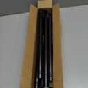 CorkLatta Matte Black Shower Curtain Rod,1 Inch Diameter Stainless Steel Adjustable Spring Tension Rods 32 to 80",with Holders,Anti-Slip,Curtain Rods No Drilling(1 Pack)
