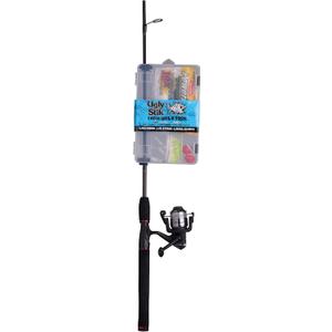Ugly Stik Catch Ugly Fish Spinning Reel and Fishing Rod Combo Kit Lake Pond - 30 Size Reel - 6' - Medium - 2pc