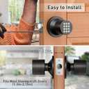 Signstek Keyless Entry Door Lock,Door Knob with KeypadSmart Code Door Lock,Mute Mode,Passage Function, Easy to Install,Oil Rubbed Bronze