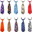 Segarty Dog Ties for Large Dogs, Pet Neck Tie, with Adjustable Collar, Bulk Bow Ties Bowties Necktie Grooming Accessories for Girl Boy Dog Valentines Holiday Birthday Wedding Cosplay Costumes (10PCS, Multi-Colored A)