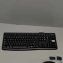 Logitech MK120 Wired Keyboard and Mouse Combo for Windows, Optical Wired Mouse, Full-Size, USB, Compatible with PC, Laptop - Black