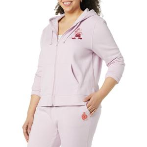 Amazon Essentials Disney | Marvel | Starwars | Princess Women's Fleece Full-Zip Hoodie Sweatshirts, Happy Mickey, Medium
