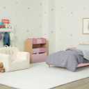 Delta Children - GapKids Wood Toddler Bed with Reversible Headboard - Greenguard Gold Certified, Blush Pink, Full
