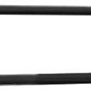 Partition Curtain Rod, U Shaped Curtain Rod with Flat Hooks, Wall Mounted Metal Privacy Partition Rods for Fitting Room Beauty Salon Spa Bedroom Hospital (Black, 7.55ft)