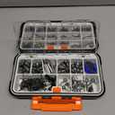 PLUSINNO 264/397pcs Fishing Accessories Kit, Organized Fishing Tackle Box with Tackle Included, Fishing Hooks, Fishing Weights Sinkers, Swivels, Beads, Fishing Gear Set Equipment for Bass Trout