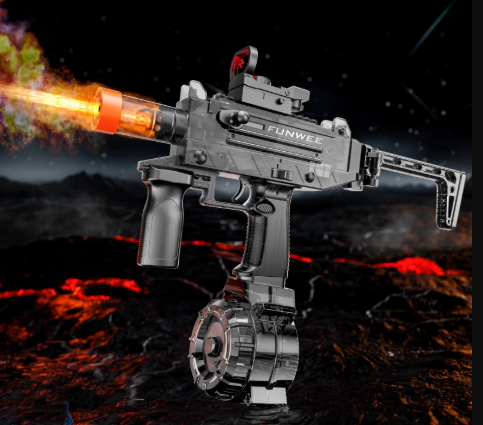 Funwee 2025 New Electric Water Gun with Type-C Charging Port, Foggy Effect Water Guns for Adults & Kids Ages 8-12, Powerful Automatic Squirt Gun Shooting 100+ Times, Long Range Water Blaster(Black)