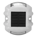 Sonew 2-Sided Reflector Road Marker Pavement, Road Reflector Aluminum Casting Road Stud Light Outdoor Solar Powered Lamp for Roadway, Emergency Reflector Flashing Security