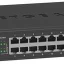 NETGEAR 24-Port Gigabit Ethernet Unmanaged Essentials Switch (GS324) - Desktop, Wall, or Rackmount, Silent Operation