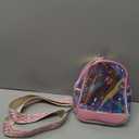 CLUCI Clear Bag for Stadium Events, Clear Crossbody Bag, Transparent Purses (Red Transparent With Pink)