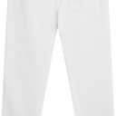 Southpole Boys' Big Active Basic Jogger Fleece Pants, White, Large / 14-16 (L)