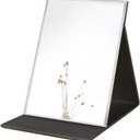 Zcooooool Large Portable Super HD Mirror - Multi Stand Angle Hand Free/Handheld/Tabletop Foldable Mirror 10x7 Inch (Black)