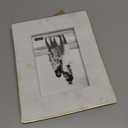 Mud Pie 4" X 6" Marble & Gold Frame