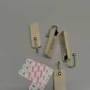 Command Medium Wire Hook, Latte, 4 Hooks, 6 Strips