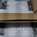 Juyace 4-Pack 240W LED Parking Lot Light with Photocell, 36,000LM 5000K Dusk to Dawn Security Flood Light, IP65 Commercial Area Light with Trunnion Bracket for Warehouse Street Yard (110-277V)