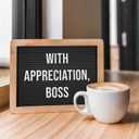 4 x NewEleven Funny Boss Gifts - Appreciaton Card, Boss Birthday Card For Men, Women, Manager - Supervisor Gifts For Women From Coworker, Colleague - Greeting Card