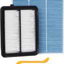 Engine Air Filter&Cabin Air Filter Combo Fits Nissan Kicks 1.6L 2018-2024,Versa 1.6L 2020-2025-CF12552&CA12315