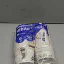 ESSENTIAL Paper Ice Cream Cups, 50pcs 8oz Disposable Dessert Bowls for Hot or Cold Food, Lids Not Included, Paper Snack Containers for Sundae, Frozen Yogurt, Soup (White)