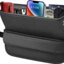 FLORICH Car Seat Gap Filler, Pro-Seats Gap Filler Organizer and Storages 2-in-1, Premium Leather Center Console Organizer, Car Organizer Front Seat Universal Fit for Car SUV Truck