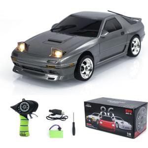 1:18 Rx7 RWS RC Drift Car LDRC Ld1802 Radio Control Racing Vehicles Gyroscope Light System Motor Servo ESC