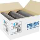 Reli. Premium 50 Gallon Trash Bags | 150 Count | Made in USA | Heavy Duty | Bulk | SuperValue | Black Multi-Use Garbage Bags