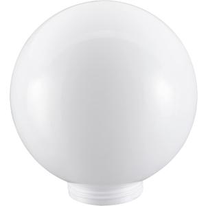 Aspen Creative 28002-21, 8" White Acrylic Replacement Lamp Post Globe with 3-1/4" Threaded Neck
