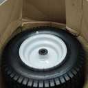 GICOOL 16x6.50-8 Tubeless Tire and Wheel, 1" Bearing, 4" Centered Hub,16x6.5-8" Lawn Mower Tires, Universal Fit Riding Mower and Garden Tractor Front Wheels, 4 Ply, V-Turf Pattern, 2 Pack