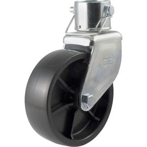 CURT 28276 6-Inch Caster Trailer Jack Wheel Replacement, Fits 2-In Tube, 1,200 lbs