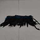 L'VOW Fashion Kids Rooster Feather Capes Stole Shawl Iridescent for Game Party Hallowmas (Blue-Ro) (Rooster-Blue)
