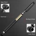 A-Premium Rear Pair (2) Shock Absorber Compatible with Mercedes-Benz W203 C-Class C230 02-05, C240/C320 01-05, C280/C350 06-07, C55 AMG 05-06, Rear LH & RH