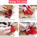 Red Cat & Dog Vest Harness - All Weather Mesh, Reflective Strap, Adjustable Step-in Harness for Small Pets (Red, S)
