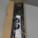 ENJOYBASICS Matte Black Shower Curtain Rod 30 to 76 Inches, 1 Inch Stainless Steel Adjustable Spring Tension Rods No Drill for Bathroom, Closet, Window, Room Divider, Never Rust, Non Slip