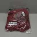 RAMOUG Womens Winter Outerwear Faux Fur Long Sleeve Crop Jacket Shaggy Coat Open Front Cardigans (Small, Wine Red)